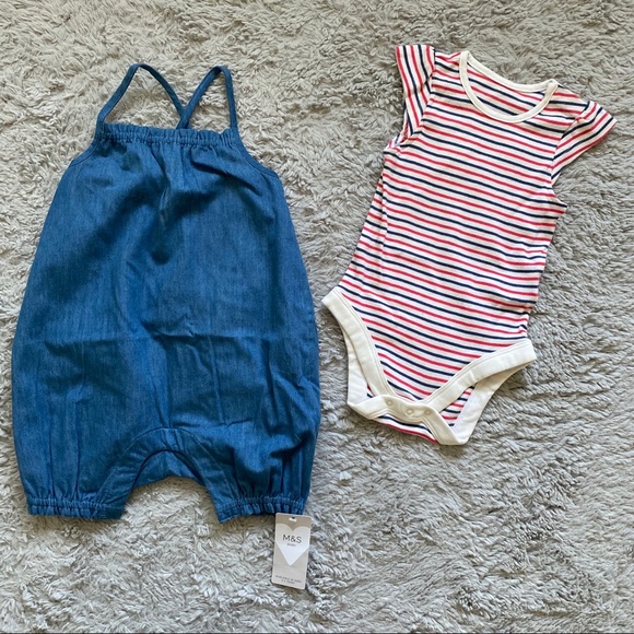 marks and spencer denim jumpsuit